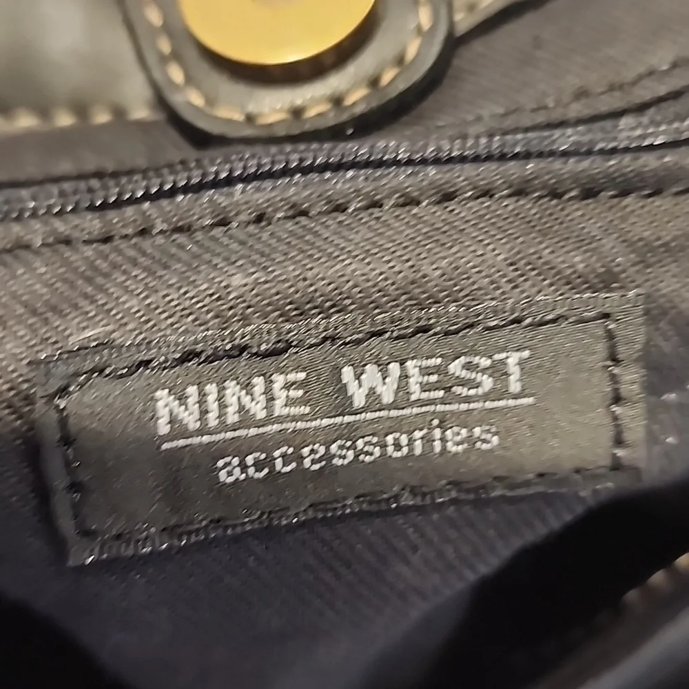 Nine West black shoulder hobo bag